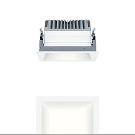 60816133 Zumtobel PANOS EVO Q190H 22W LED830 LDO WH WH LED Decken-Einbauleuch Produktbild front M