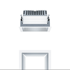 60816134 Zumtobel PANOS EVO Q190H 22W LED840 LDO FAL WH LED Decken-Einbauleuc Produktbild front M