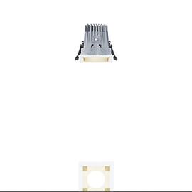 62906866 Zumtobel PANOS EVO Q68 10W LED830 VFL GD WH LED Decken-Einbauleuch Produktbild front M