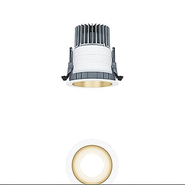 62906941 Zumtobel PANOS EVO R100H 11W LED830 GD WH LED Decken-Einbauleuchte Produktbild front M