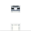 60818211 Zumtobel P INF Q140H LED1800 930 LDO AL WH LED Decken-Einbauleuchte Produktbild
