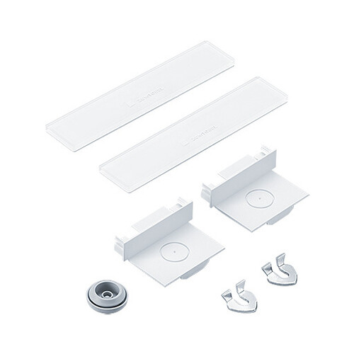 22171136 Zumtobel ECOOS2 SLIM ENDCAP SET WH Endkappenset Produktbild Front View L