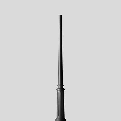 70524 Bega Lichtmast Grafit  Produktbild Front View L