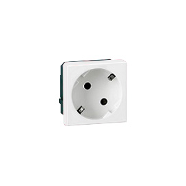 107177 Gifas Schukosteckdose 16A 230V, Gr. 1, weiß 30 Produktbild