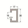 4TBO851254C0100 ABB Montage Rahmen C Profil 30x17x3 MRC Produktbild