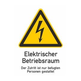 182722 Cimco Warnzeichen für Elektrotechnik selbstklebenden Folienze Produktbild