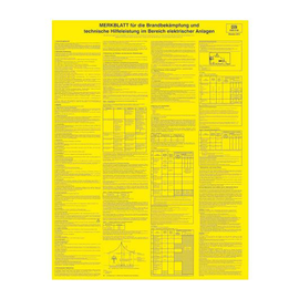 182756 Cimco Sicherheitsaushang Merkblatt f. d. Brandbekämpfung Produktbild