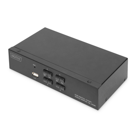 DS-12880 Digitus KVM SWITCH 4 Port, 4xHDMI in 1x HDMI out, 4K60Hz Produktbild