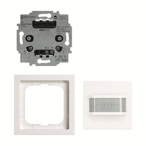 64761 UJ-84 Busch-Jaeger Wächter 180 flex Set Basic Sensor und Relais studiow Produktbild Front View L