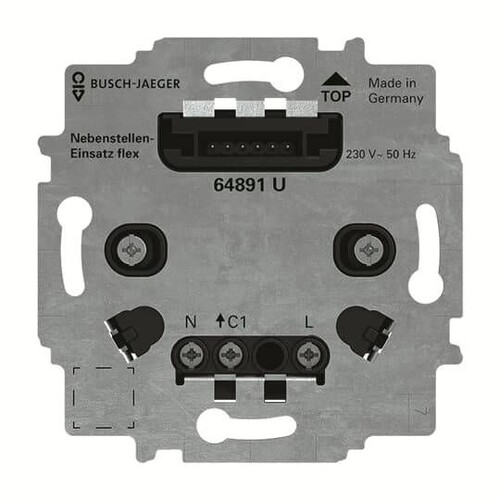 64891 U Busch-Jaeger Nebenstellen Einsatz flex Produktbild Front View L