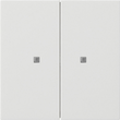5173112 Gira KNX Taster Wippe 2f Flächenschalter Reinweiß Produktbild front S