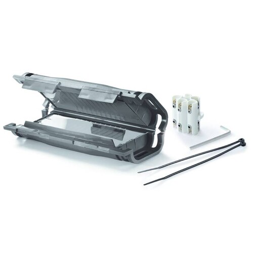 389679 Cellpack EASY 5V Gel Verbindungsmuffe, schwarz mit Verbinder Produktbild Front View L