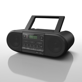 RX-D500EG-K Panasonic CD Radio, Netz & Batteriebetrieb, 20W Produktbild