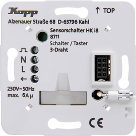 871100010 Kopp Unterputz Leistungsteil, Schalter/ taster/Nebenstelle, 3 Draht A Produktbild