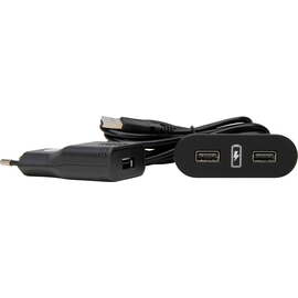 939737013 Kopp VersaPICK, USB Einbauset mit 2 USB Anschlüssen, Ausführung: oval Produktbild