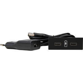 939732018 Kopp VersaPICK, USB Einbauset mit 2 USB Anschlüssen, Ausführung: rech Produktbild