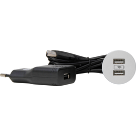 939721010 Kopp VersaPICK, USB Einbauset mit 2 USB Anschlüssen, Ausführung: rund Produktbild