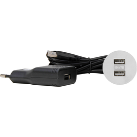 939720019 Kopp VersaPICK, USB Einbauset mit 2 USB Anschlüssen, Ausführung: rund Produktbild