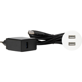 939741014 Kopp VersaPICK, USB Einbauset mit 2 USB Anschlüssen, Ausführung: rund Produktbild