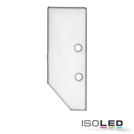 114837 Isoled Endkappe EC92 Aluminium weiß RAL 9003 für Profil HIDE ASYNC ink Produktbild
