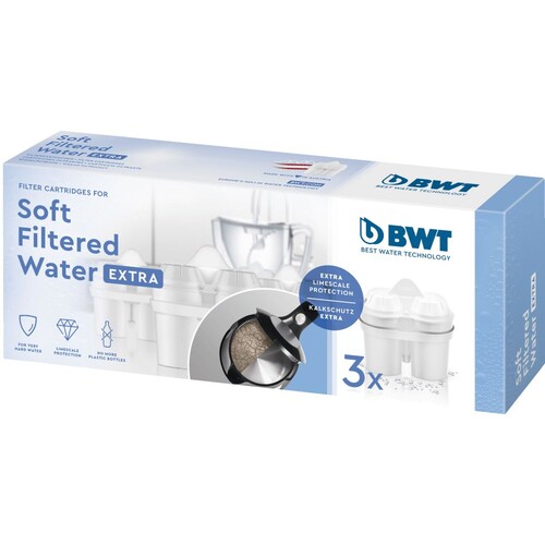 814873 BWT Soft Filtered Water EXTRA Kartusche,3 Stück Produktbild Front View L