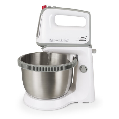 450147 Silva HM S 4000 Handmixer mit Edelst.Rührschüssel, 400 W, 3,4 L, 5 St Produktbild Front View L