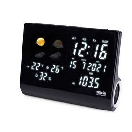 241009 Silva-Schneider UR WS 1500 PLL UKW Uhrenradio mit Wetterstation, Außen Produktbild