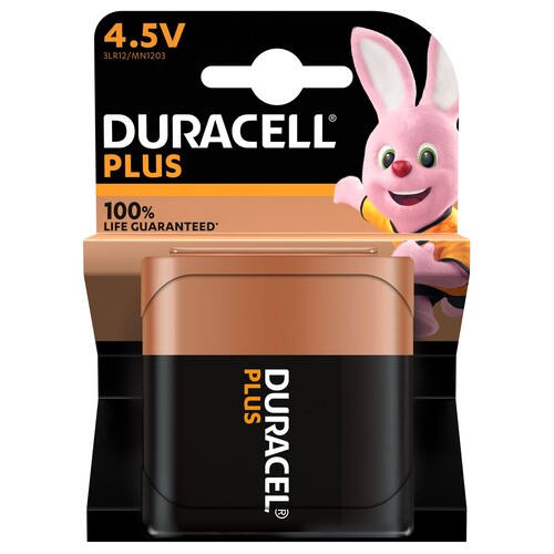 5000394146235 Duracell Plus (1 Stk.-Bl.) 4,5V(MN1203/3LR12) K1 Flach Batterie Produktbild Front View L