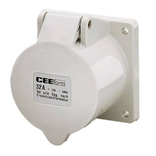 2917A Mennekes MENNEKES CEE Anbausteckdose 16A 5p 50 500V 1h IP44 Produktbild Front View L