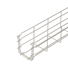 6002451 Obo GRM 105 100 A2 Gitterrinne GRM 105x100x3000 Edelstahl, rostfrei bl Produktbild