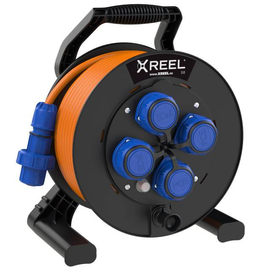 9350005-p PC-Electric Kabeltrommel XREEL 310 4xSSD IP68 nat 25m 3G2,5 H07BQ-F or Produktbild