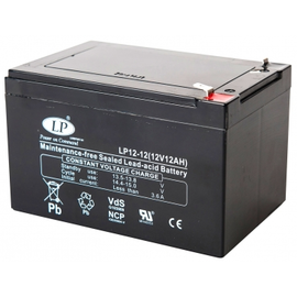 510327 Landport LP 12-12 VDS Bleiakku AGM 12V/12Ah/C20 Faston 6,3mm 151x98x95 Produktbild front M