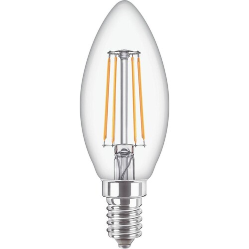 34726700 Philips CorePro LEDcandle 4,3-40W E14 827 B35 klar Glas IP44 Produktbild