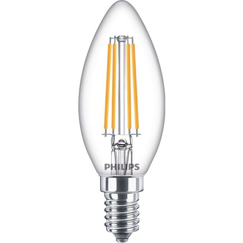 34746500 Philips CorePro LEDcandle 6,5-60W E14 827 B35 klar Glas IP44 Produktbild