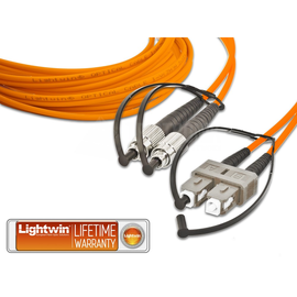 LDP-50 FC-SC 1.0 OM2 Lightwin High Quality Duplex LWL Patchkabel, MM OM2,  Produktbild