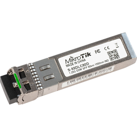 S-55DLC80D Mikrotik SFP 1.25G module for 80km links with Dual LC-connector Produktbild front M