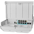 CSS610-1GI-7R-2S+OUT Mikrotik netPower Lite 7R 8 Port Outdoor Switch, 7x Rever Produktbild front S