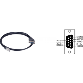 CBL-RJ45SF9-150 Moxa 8pin RJ45 to female DB9 connection shielded cable, 150cm Produktbild