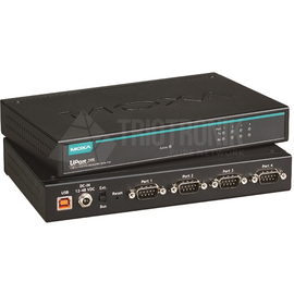 UPORT 1450I Moxa 4 Port USB to Serial Hub, EU Plug, RS-232/422/485, Produktbild front M