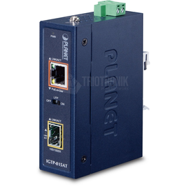 IGTP-815AT Planet Industrial Compact 100/1000Base X to 10/100/1000Base T PoE Produktbild front M