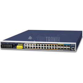 IGS-6325-24P4X Planet Industrial L3 24 Port Gbit 802.3at + 4Port 10Gbit SFP+ S Produktbild front M