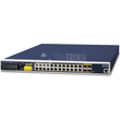 IGS-6325-24P4S Planet Industrial L3 24 Port Gbit 802.3at + 4Port Shared SFP Sw Produktbild front S