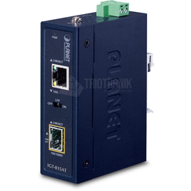 IGT-815AT Planet Industrial Compact 100/1000Base X to 10/100/1000BASE T Med Produktbild front M