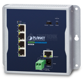 WGR-500 Planet IP30 Industrial 5 Port 10/100/1000T Wall mount Gigabit Router Produktbild