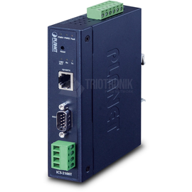 ICS-2100T Planet IP30 Industrial 1 Port RS232/RS422/RS485 Serial Device Server Produktbild front M