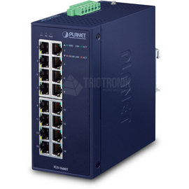 IGS-1600T Planet IP30 Industrial 16 Port 10/100/1000T Ethernet Switch Produktbild