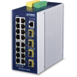 IGS-6325-16T4S Planet Industrial L3 16 Port 1Gbit + 4 Port 100/1000X SFP Manag Produktbild front S