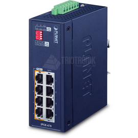 IPOE-470-12V Planet IP30 Industrial 4 Port Gigabit 802.3bt (240) PoE++ Inject Produktbild front M