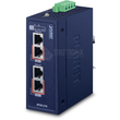 IPOE-270-12V Planet Industrial 2 port Multi Gigabit 802.3bt PoE++ Injector Hub Produktbild front S