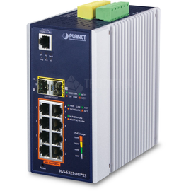IGS-6325-8UP2S Planet Industrial L3 8 Port 10/100/1000T 802.3bt PoE + 2 Port Produktbild front M
